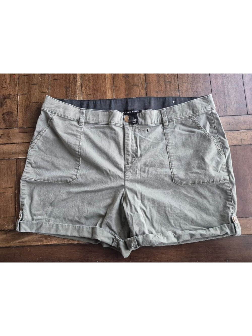 Lane Bryant Olive Green Casual Shorts Size 18